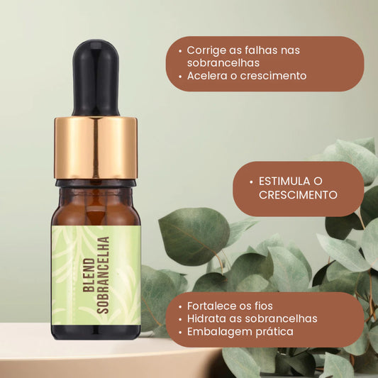 Sérum Natural para Sobrancelhas Óleo Blend de Crescimento e Fortalecimento | 5ml