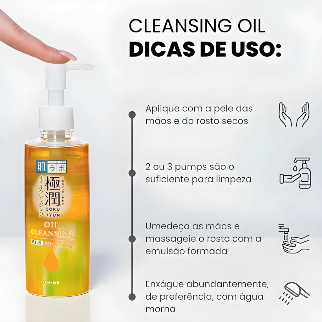 Óleo de Limpeza Facial Hada Labo Gokujyun | 200ml