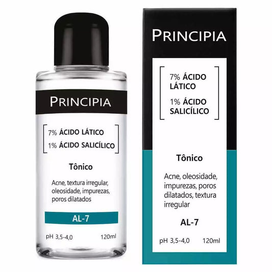 Tônico Principia 7% Ácido Lático + 1% Ácido Salicílico | 120ml