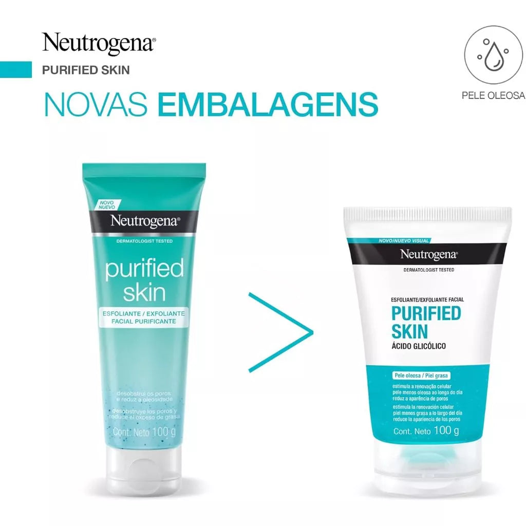 Gel Esfoliante Facial Neutrogena Purified Skin | 100g