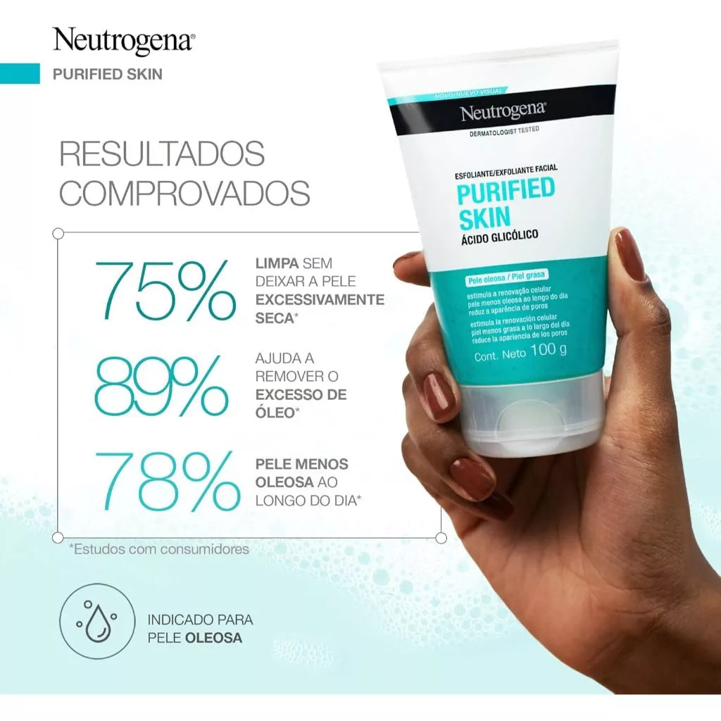 Gel Esfoliante Facial Neutrogena Purified Skin | 100g