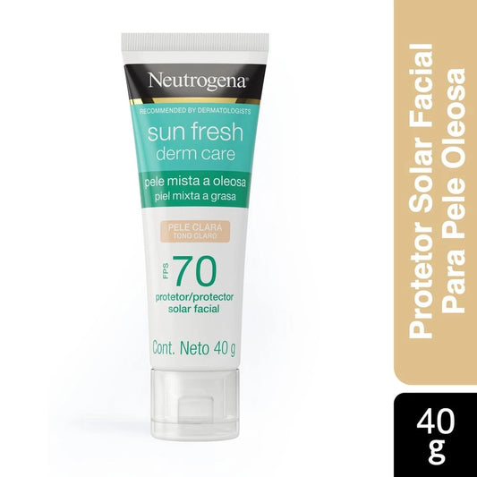 Protetor Solar Neutrogena Sun Fresh Pele Clara Mista a Oleosa FPS70 | 40g