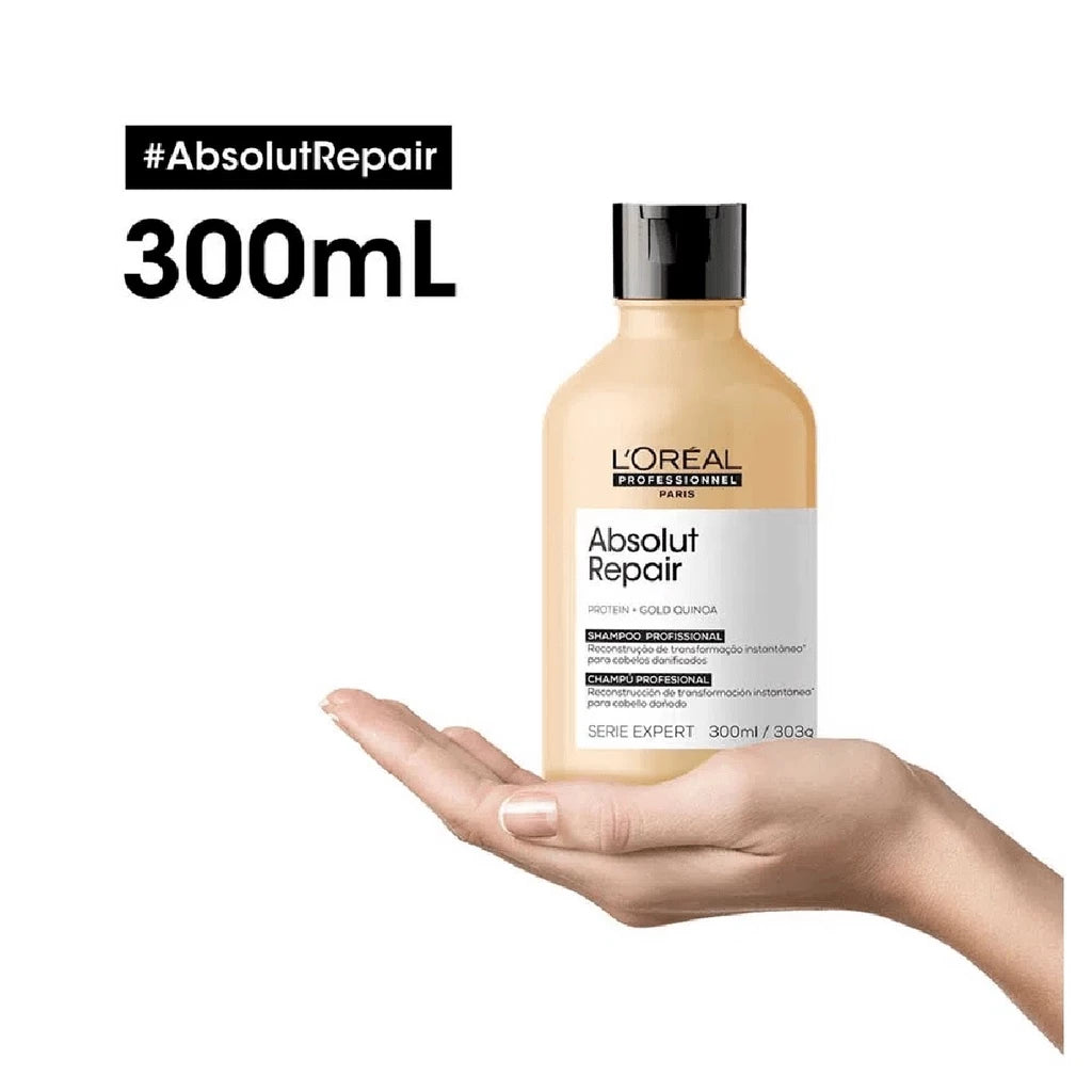 Shampoo Absolut Repair Gold Quinoa da L'Oréal Professionnel | 300ml
