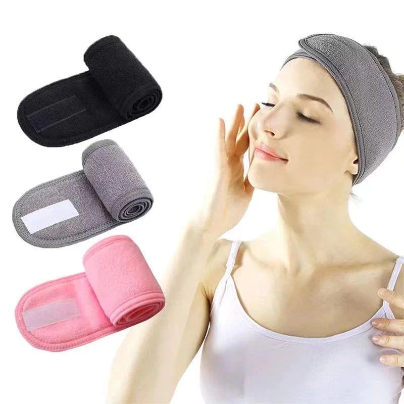 Kit 3 Faixas de Cabelo Multifuncionais para Skincare, Maquiagem e Esporte