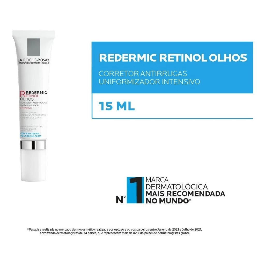 Creme La Roche-Posay Redermic Redutor de Linhas para Área dos Olhos | 15ml
