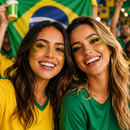 Glitter Glow Brasil Verde e Dourado para Rosto e Corpo