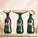 Massageador Facial 3 em 1 – Microcorrente, Vibração Sônica e Luz LED Antirrugas