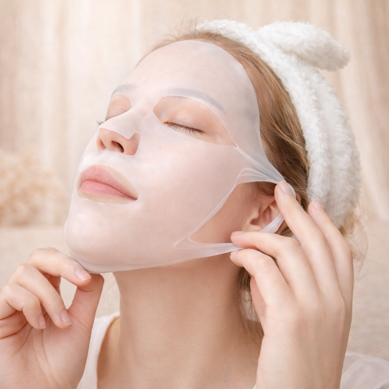 Máscara de Silicone Facial Reutilizável Skincare | 2un