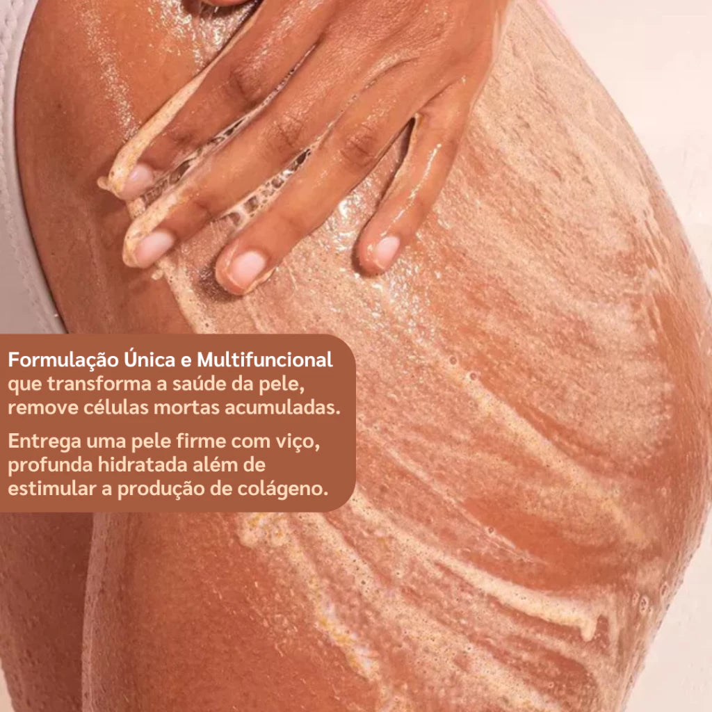 Esfoliante Corporal Clareador e Hidratante com Argila Vegano | 150g