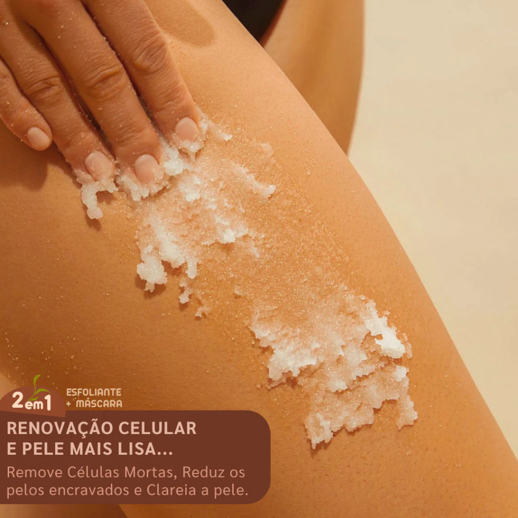 Esfoliante Corporal Clareador e Hidratante com Argila Vegano | 150g