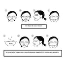 Máscara de Silicone Facial Reutilizável Skincare | 2un