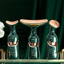 Massageador Facial 3 em 1 – Microcorrente, Vibração Sônica e Luz LED Antirrugas