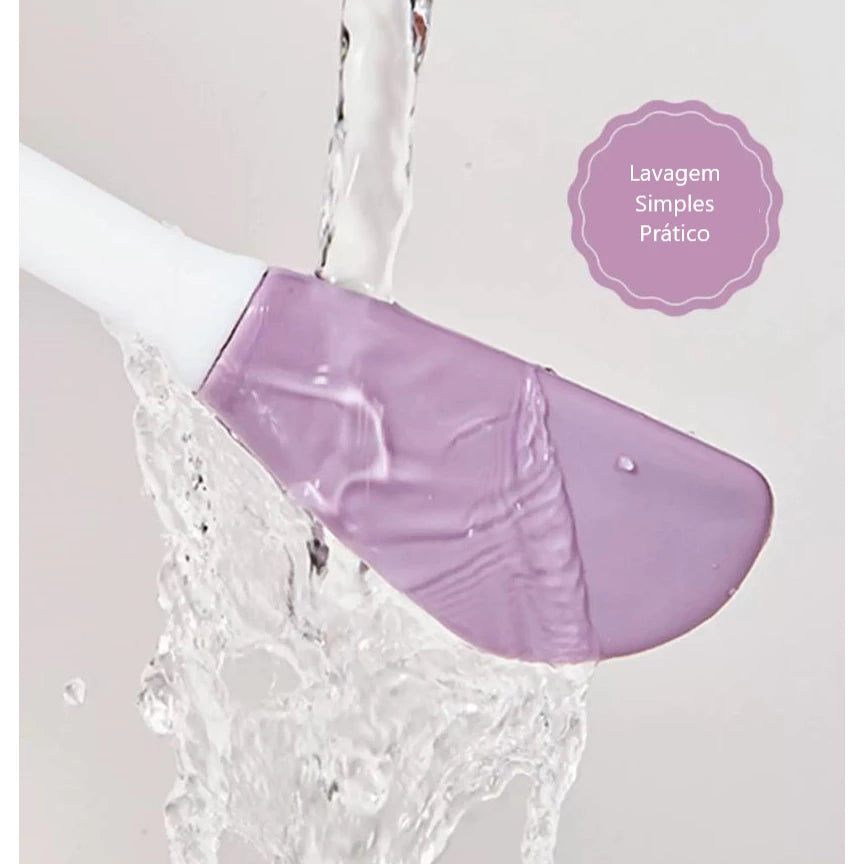 Kit Pincel de Silicone para Máscara Facial e Esfoliação