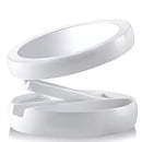 Espelho de Maquiagem LED 360º Portátil Redondo