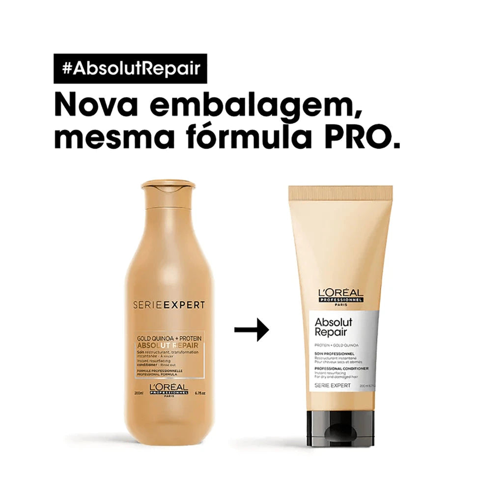 Condicionador Absolut Repair Gold Quinoa + Protein da L'Oréal Professionnel | 200ml