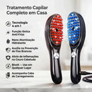 Escova Massageadora para Crescimento Capilar 4 em 1 Recarregável